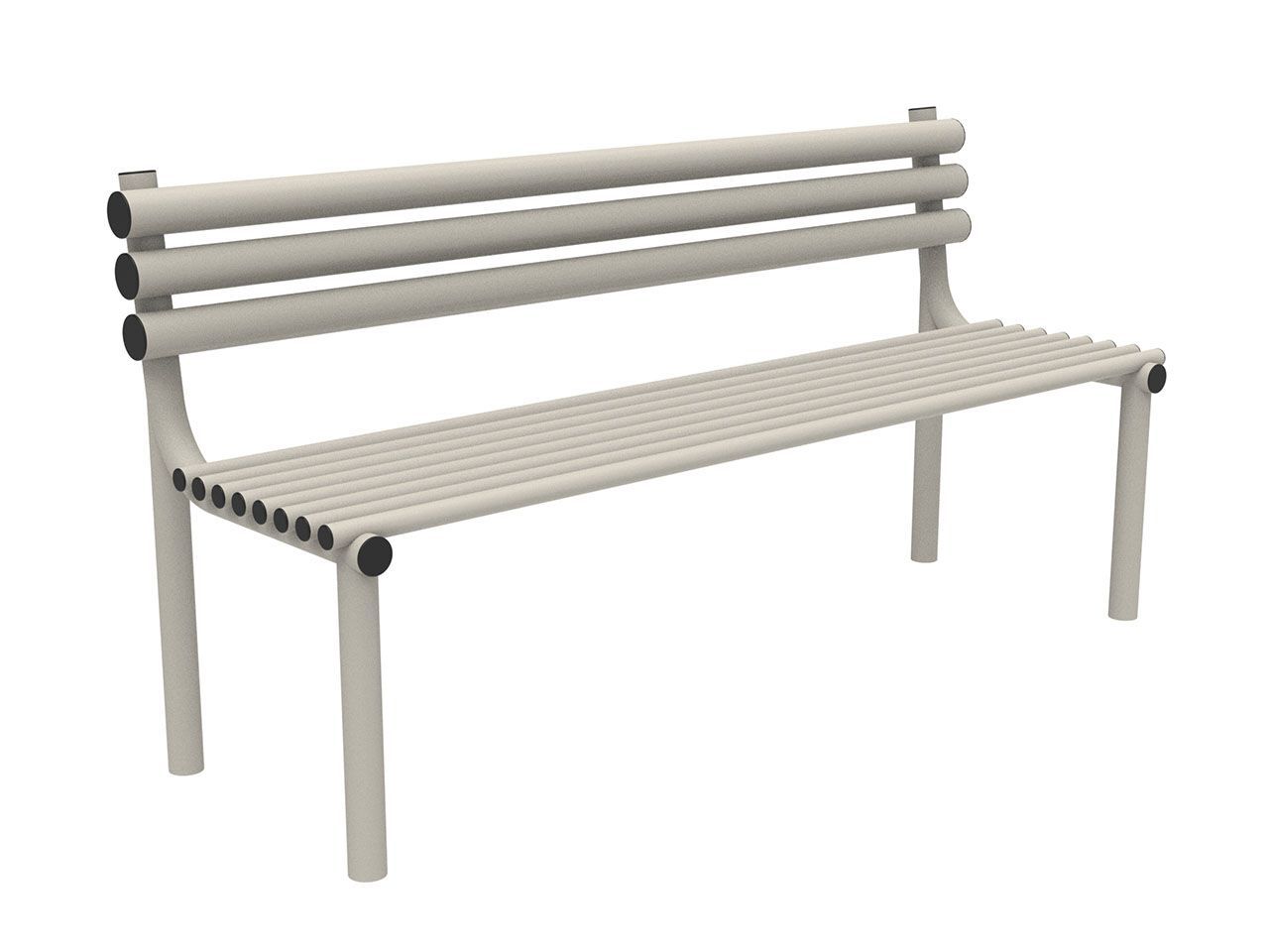 Скамейка из листового металла со спинкой Lazzari SUMMER ARCH-00054134 - Вид №5