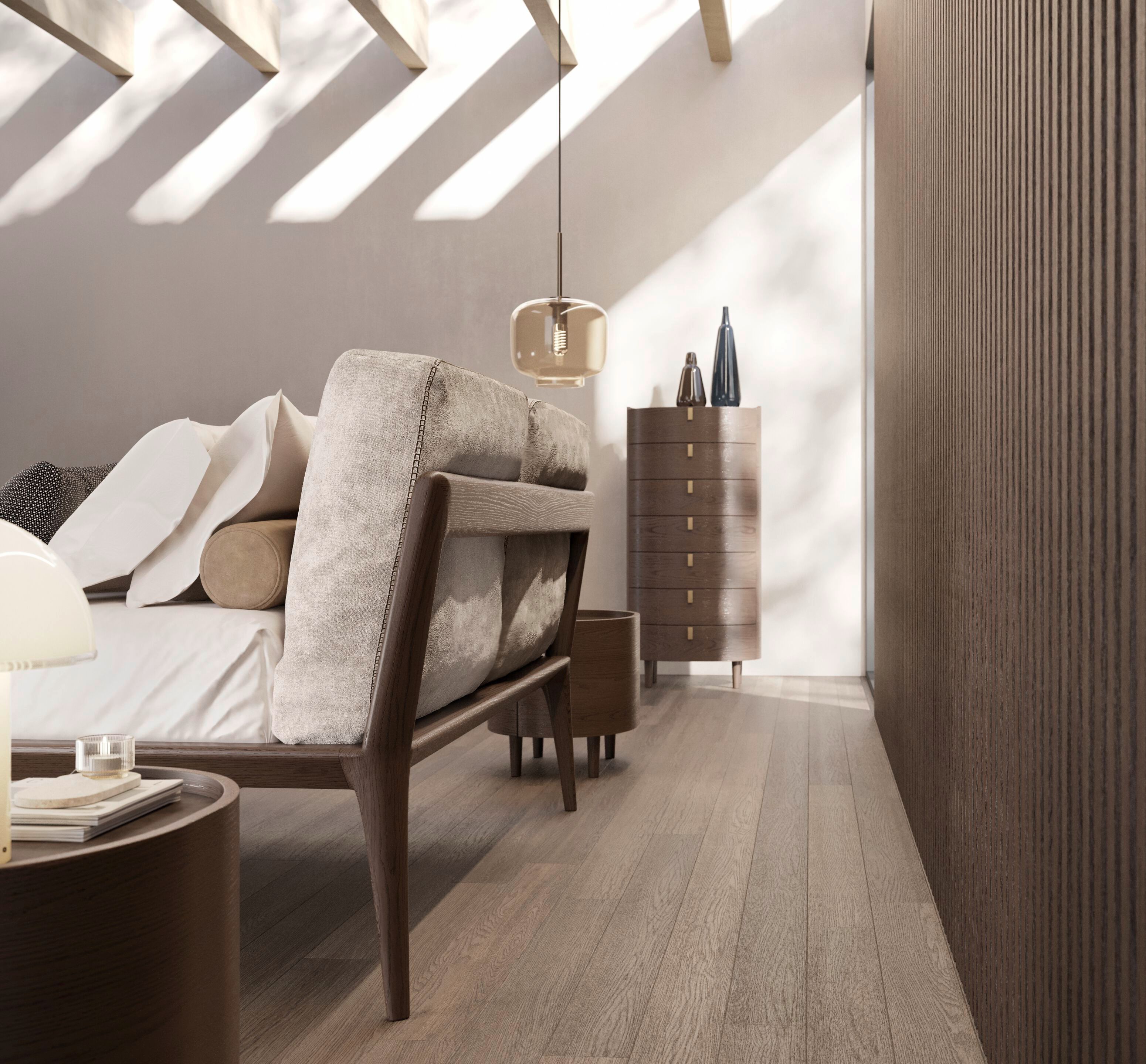 Деревянная овальная тумбочка с ящиками Olivieri Kalè ARCH-00142709 - Вид №2