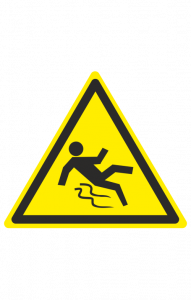 68475 Знак "Осторожно. Скользко"  Предупреждающие знаки размер 100 х 100 мм