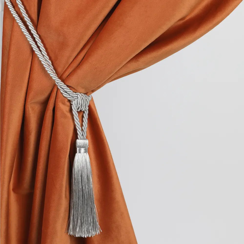 89337833 Подхват для штор Кисть 19008 41 см металл цвет серебро STLM-1048231 Santreyd  - Вид №4