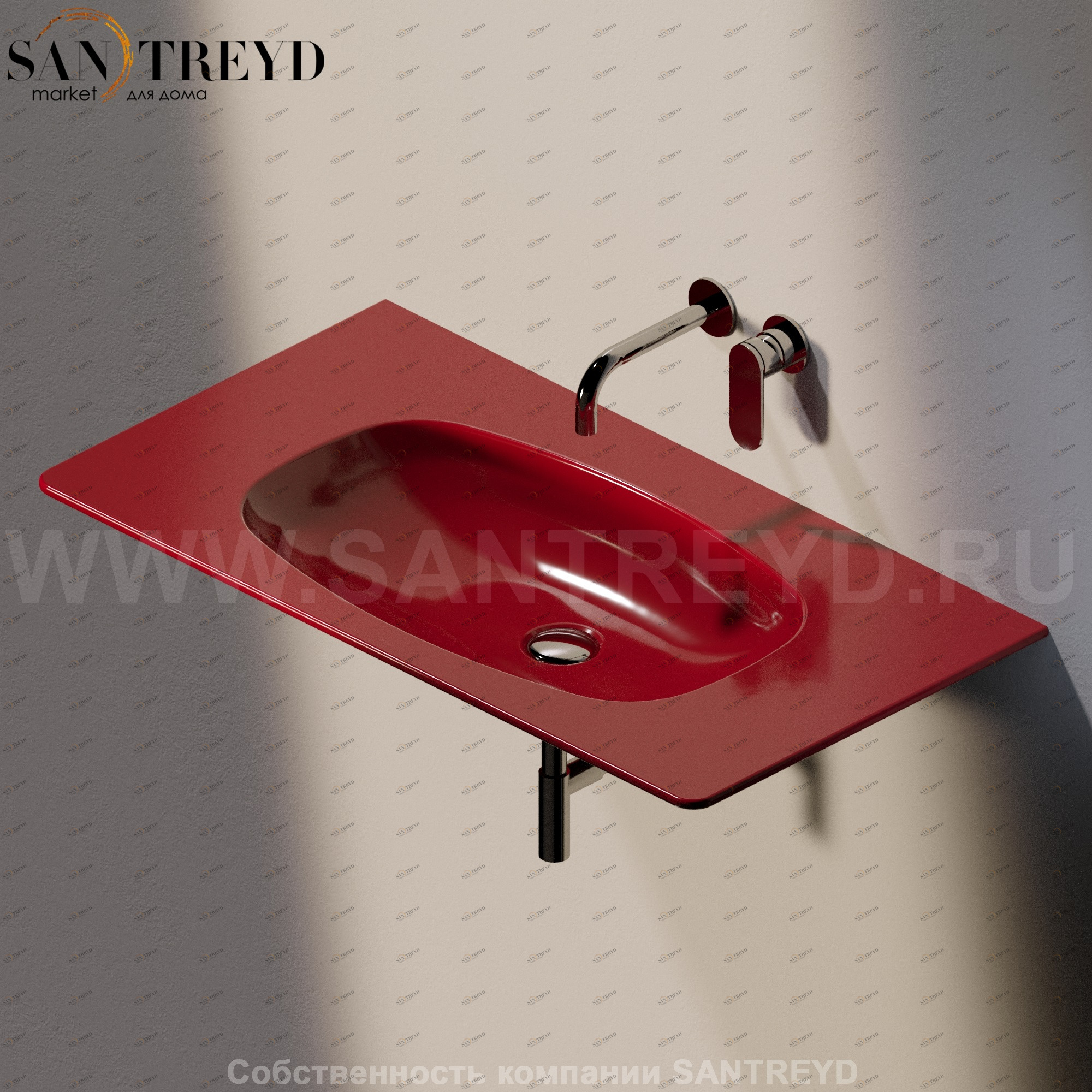 ND90L.3011 Подвесная раковина настенная прямоугольная Ceramica Flaminia Nuda