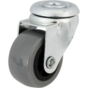 Колесо поворотное без тормоза 3010А 50 мм максимальная нагрузка 15 кг цвет серый