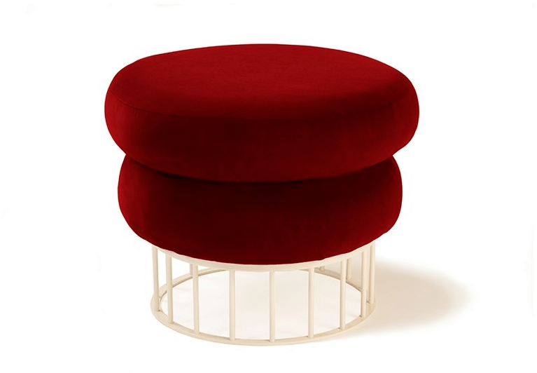 Mambo Unlimited Ideas Круглый пуф из ткани sun-id-1347283 - Вид №1