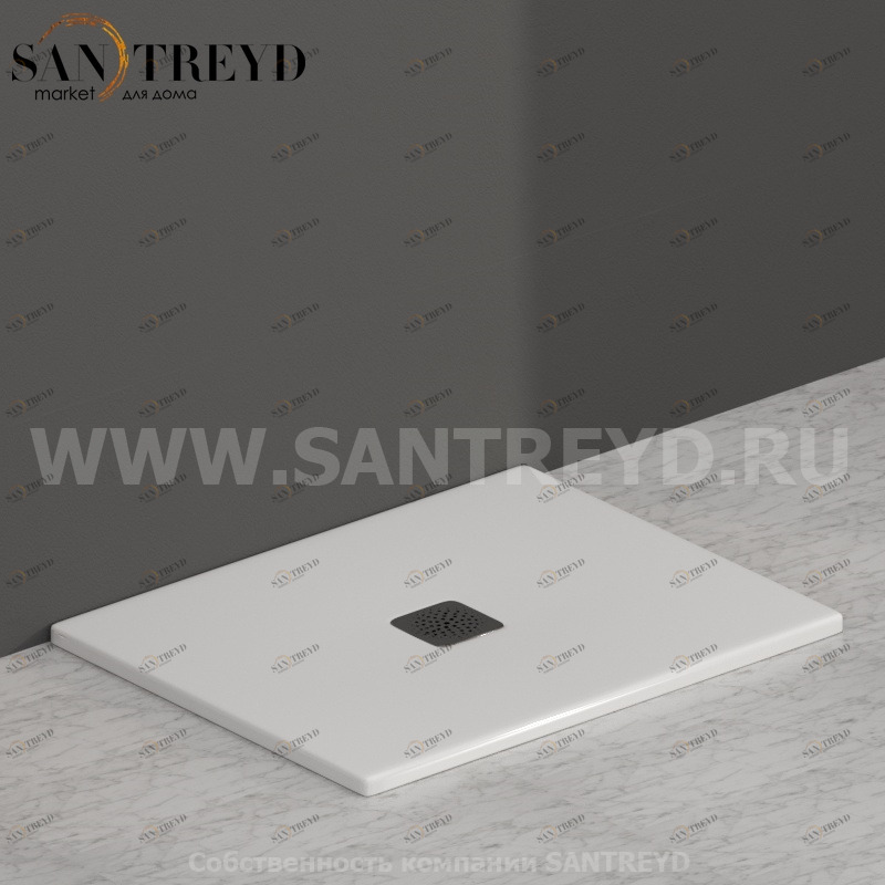 DT072BI Душевой поддон 90x72 керамический Globo Ceramica Globo DOCCIATRE