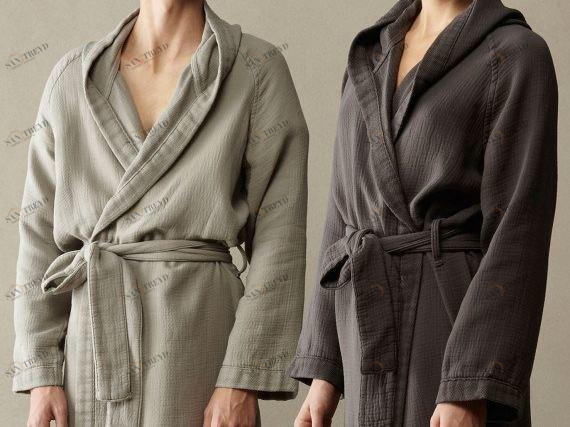 Society Limonta Халат-кимоно из мягкого хлопка с двойным лицом Kur sun-id-1424193