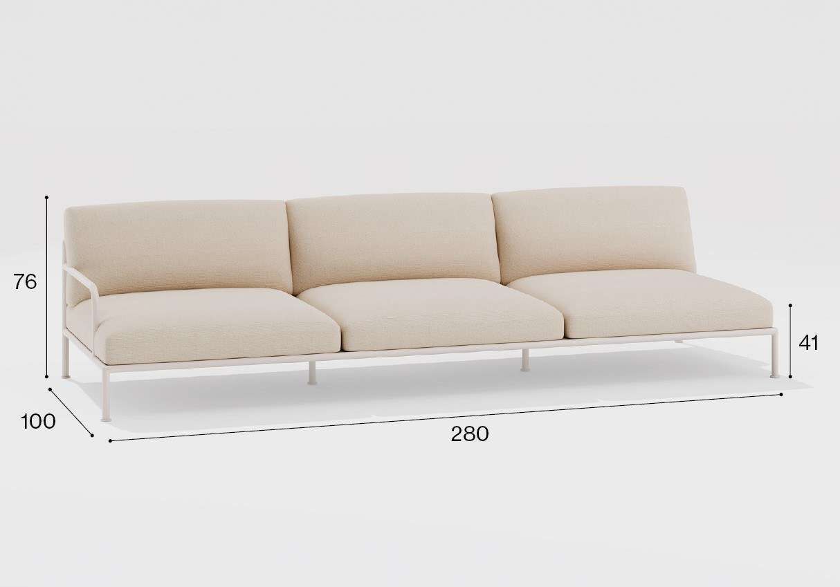 Тканевый садовый диван с подлокотниками FAST Roè ARCH-00069890 - Вид №12