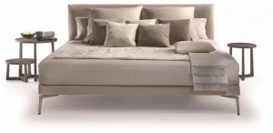 Flexform Двуспальная кровать из ткани с мягким изголовьем Feel good