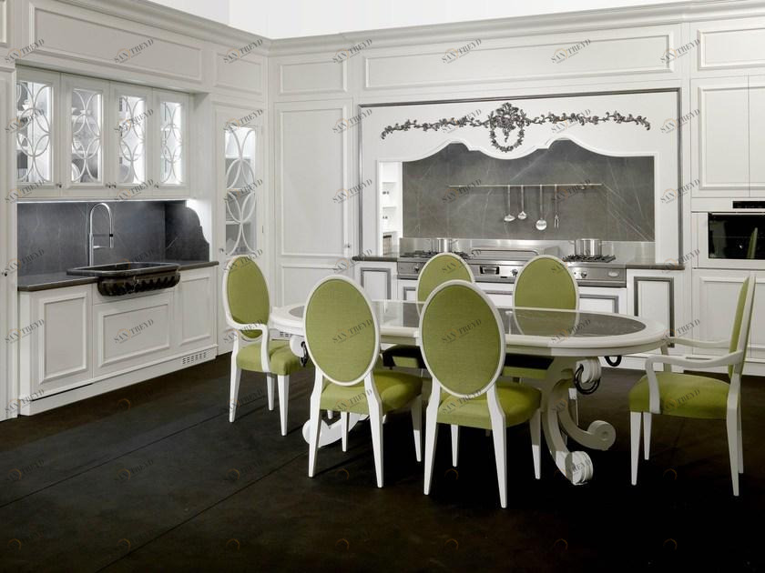 L'Ottocento Кухня из лакированной вишни Floral sun-id-1468194