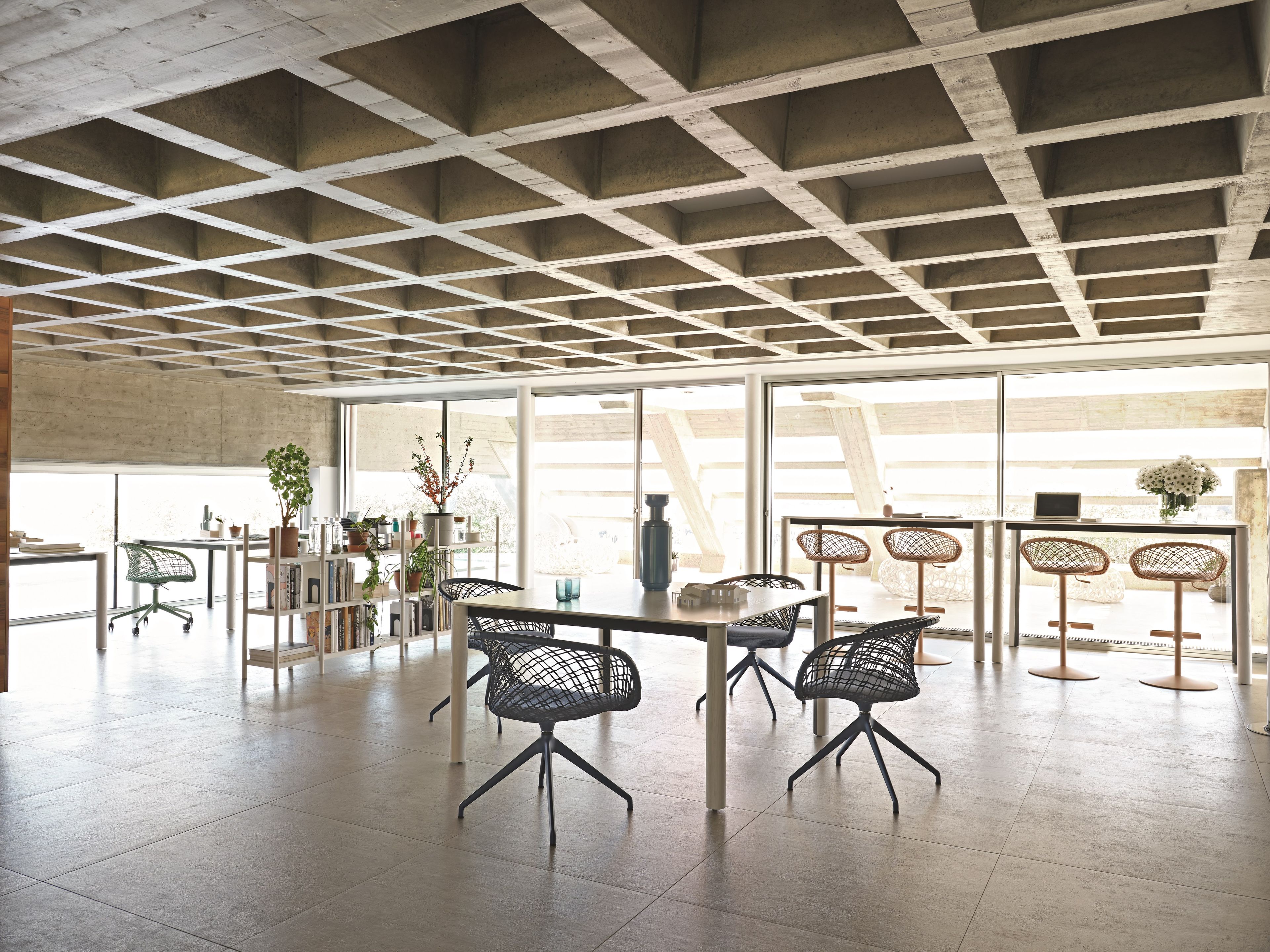 5-спицевое вращающееся офисное кресло с колесами Midj P47 ARCH-00046801 - Вид №3