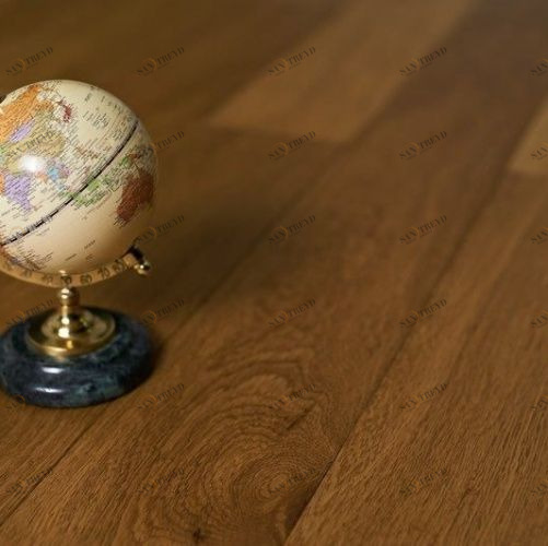 Паркетная доска Amber Wood Дуб Натур с брашью (Текстурированная) 909х125 мм 3500200006