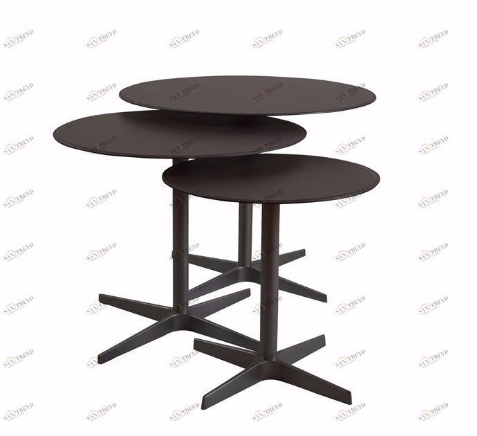 Verzelloni Круглый кожаный журнальный столик Club sun-id-1515722