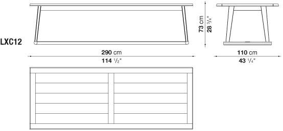 Maxalto Прямоугольный стол из дуба Recipio sun-id-1462807 - Вид №8