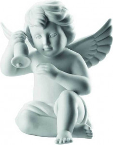 10574229 Rosenthal Фигурка Rosenthal Ангел с колокольчиком 6см, фарфор Фарфор