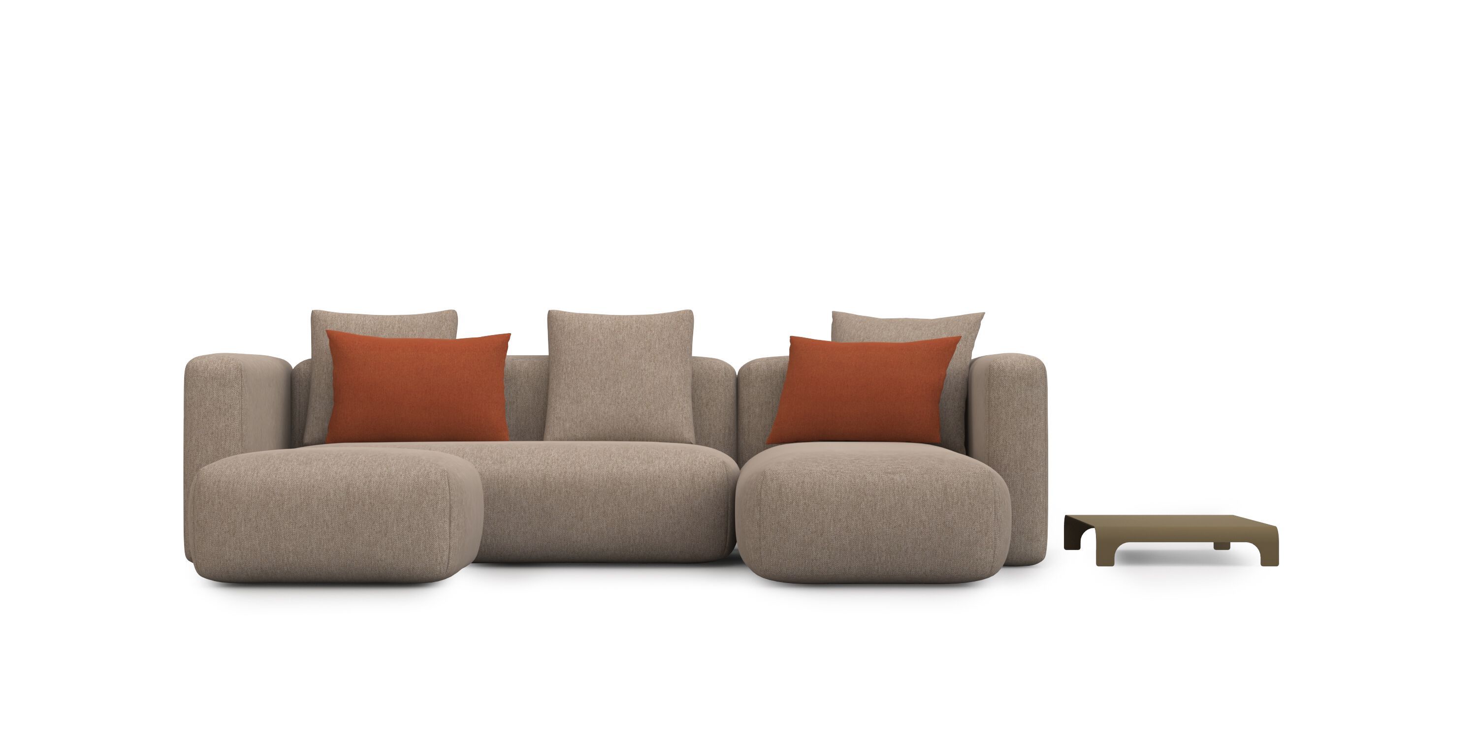 Тканевый диван с полуостровом HANNABI MODEL NO.20 TERRA ARCH-00099933 - Вид №4