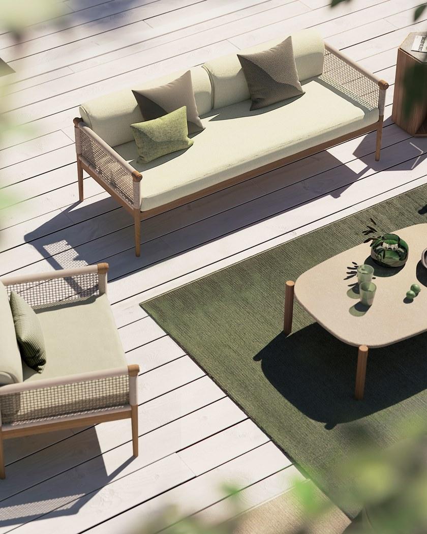 Atmosphera Садовое кресло с подлокотниками из веревки и ткани Lodge Lg.pl - Вид №6