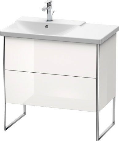 XS446406060 Тумбочка напольная XSquare #XS4464 810 x 473 мм Серо-коричневый шелковисто-матовый лак Duravit - Вид №2