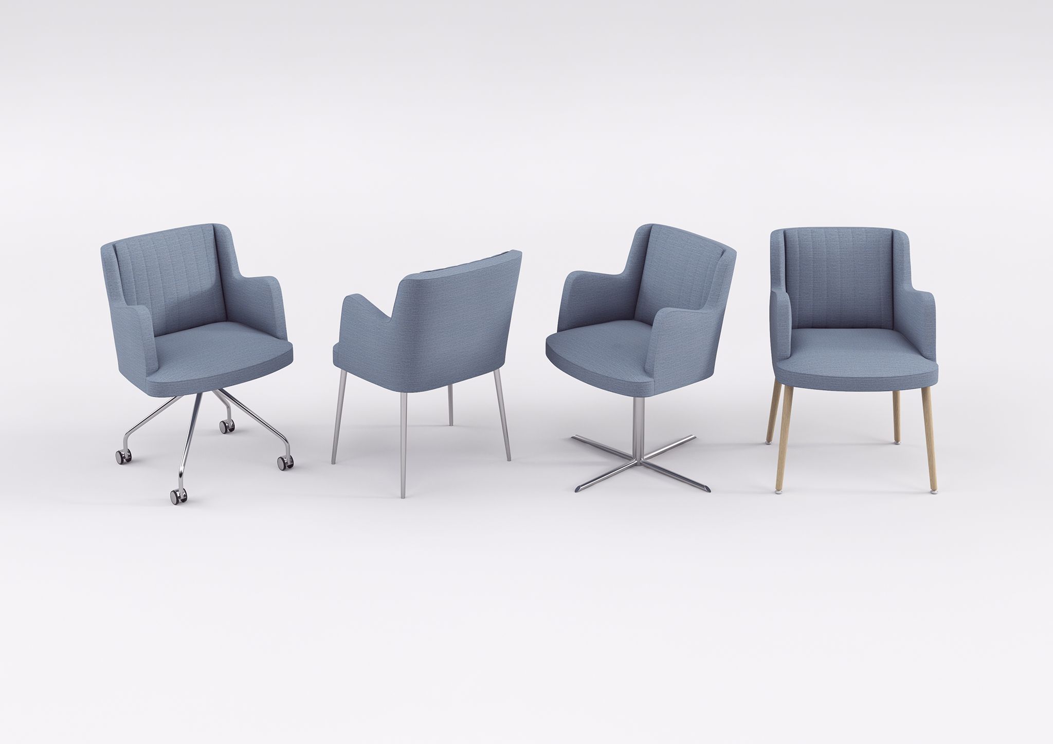 Вращающееся кресло на колесиках с подлокотниками ESTEL GROUP Embrasse ARCH-00072497 - Вид №1