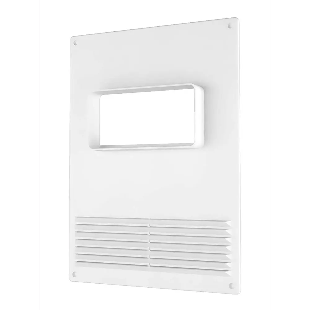 Вентиляционная решетка с горизонтальным фланцем Fonet 180x250 мм пластик цвет белый STLM-2060582