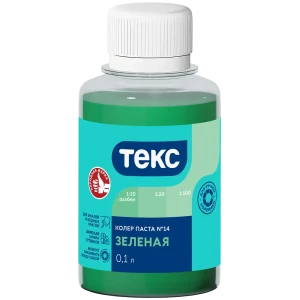 Колер паста Текс Универсал 0.1 л цвет зеленый 89344650 STLM-2018619