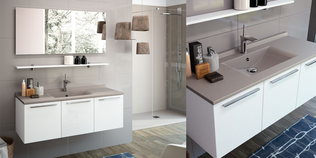 Комплект мебели для ванной LOUP401201B Ambiance Bain Akido Collection  - Вид №1