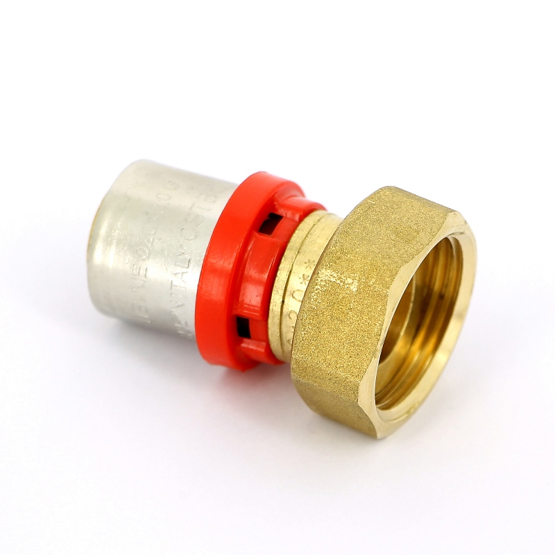 Муфта пресс-В с накидной гайкой плоская прокладка TIEMME 20x1/2 1650061 - Вид №1