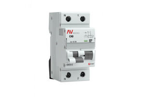 16209323 Дифференциальный автомат DVA-6, 1P+N, 40А, 100мА, 6кА, AVERES SQ rcbo*6-1pn-40C-100-a-av EKF