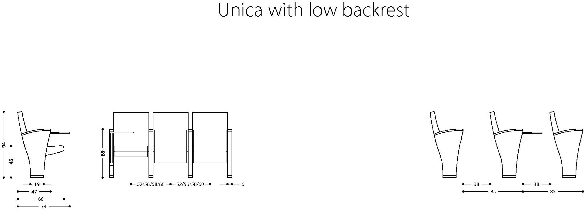 LAMM Сиденье для аудитории из ткани с клапаном sun-id-1400257 - Вид №9