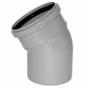 Отвод ПВХ канализационная D50мм 30 градусов