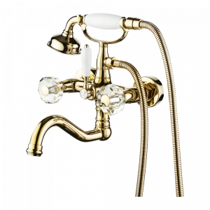 GZ 09036E Смеситель двухвентильный для ванны Ganzer Золото