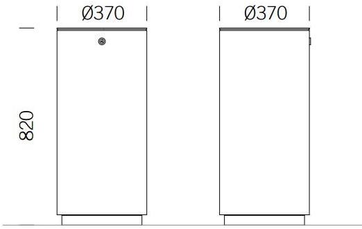 BENKERT BANKE Урна из нержавеющей стали с пепельницей для улицы Litter bin sun-id-1442544 - Вид №1