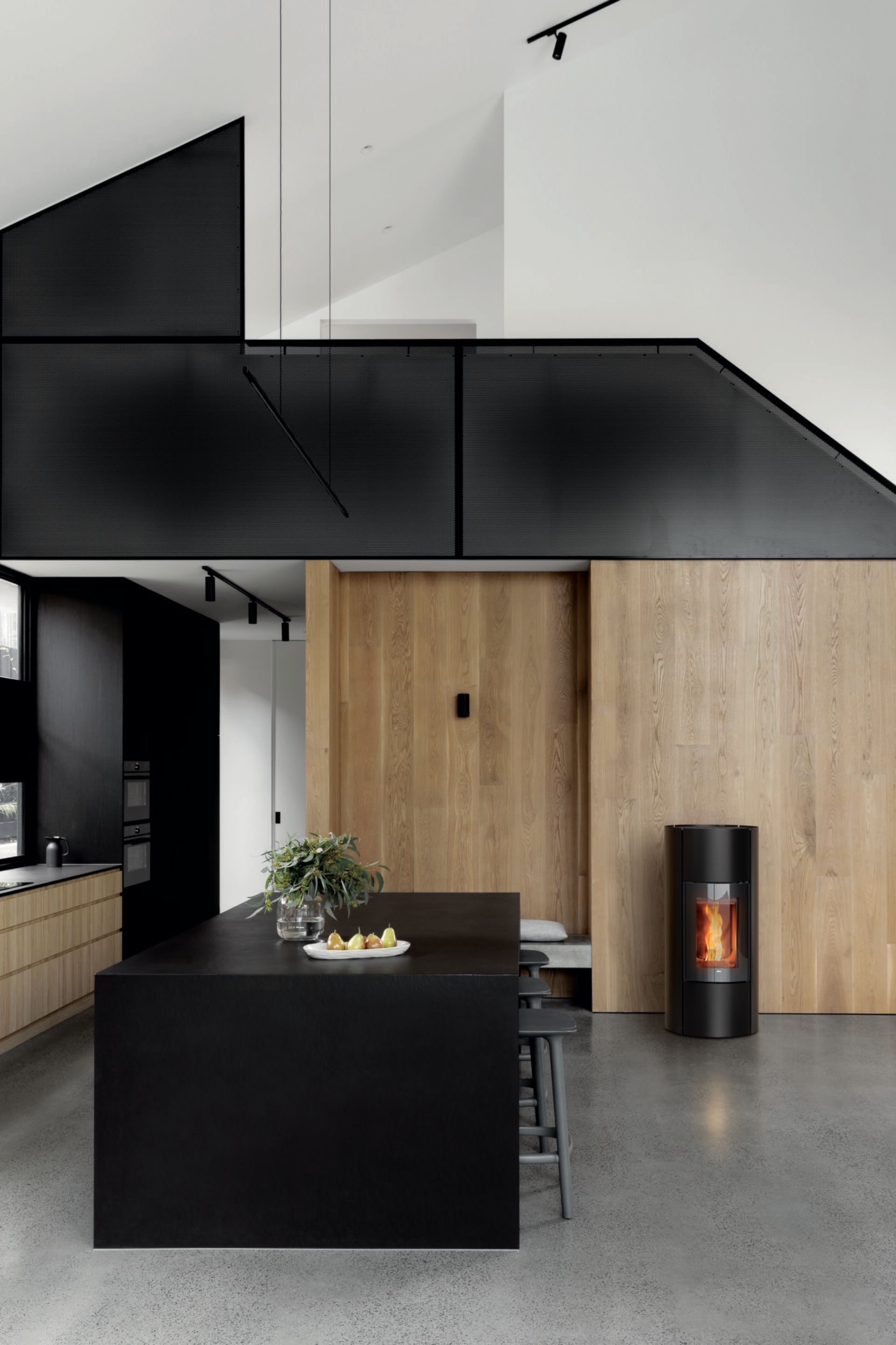 Порошковое покрытие стальная пеллетная печь MCZ MOOD CORE ARCH-00144962 - Вид №1