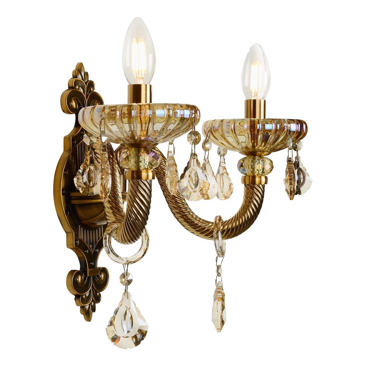 Бра настенное бронзовое iLamp Asia 81069-2 BR ILAMP СВЕЧА 00-3949152 Бронза  - Вид №2