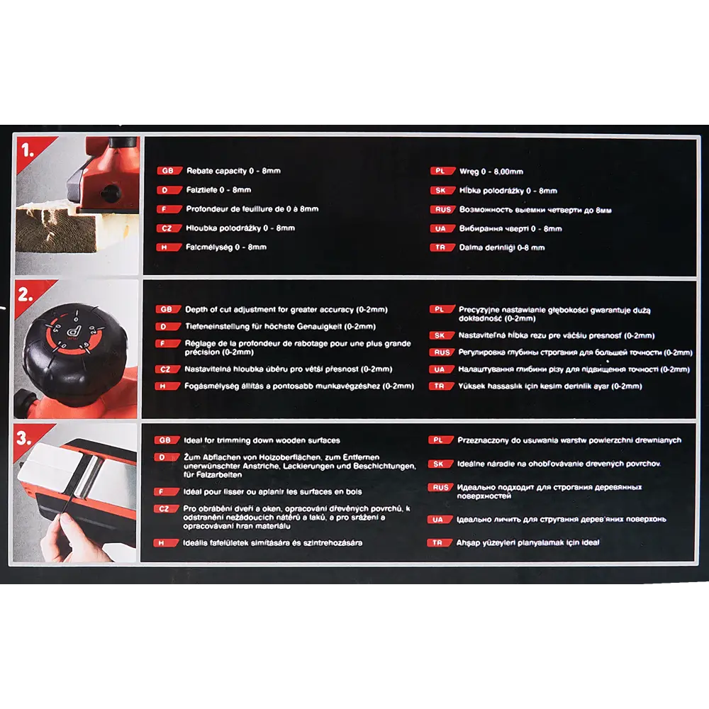 Рубанок электрический Black&Decker KW712-XK, 82мм, 650Вт BLACK + DECKER STLM-2142691 - Вид №6