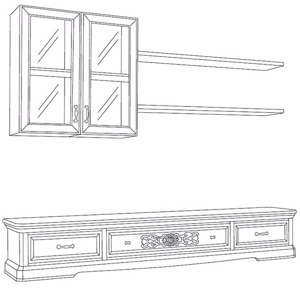 Arvestyle Настенная оборудованная стена с подставкой под телевизор Exclusive sun-id-1414995 - Вид №3