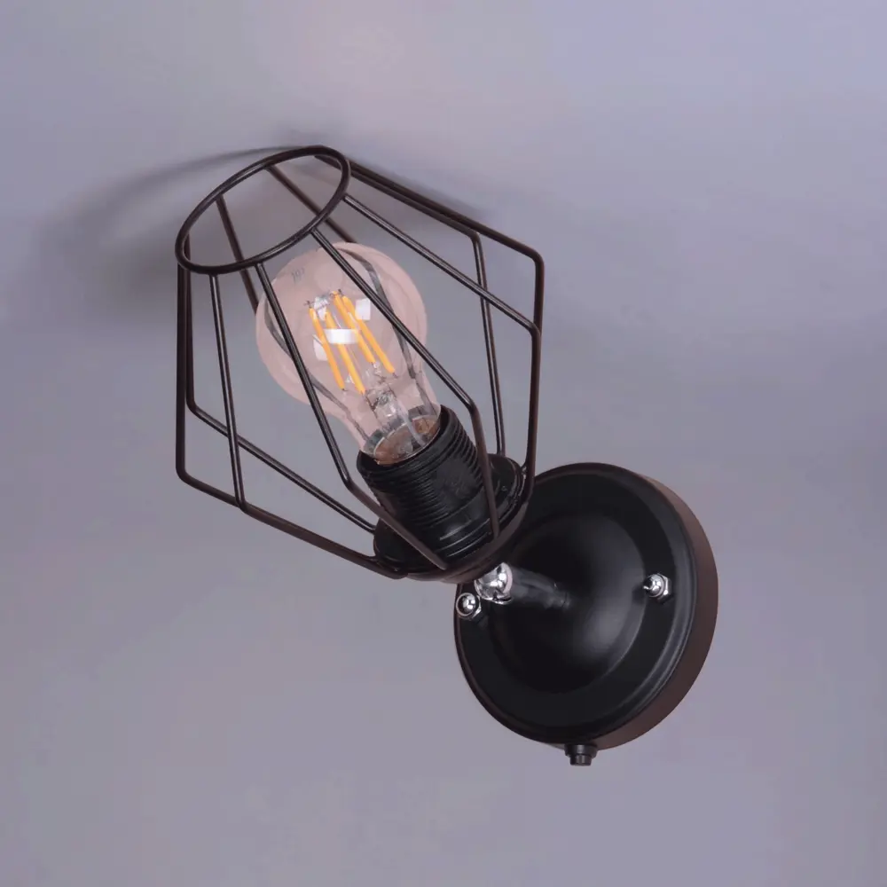 Светильник бра настенный Россвет Гранж РС21384 цвет черный STLM-2071769 - Вид №1