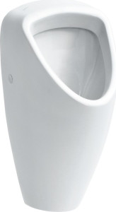 H8420664004011 Писсуар с сифоном, скрытый подвод воды, с сенсором, питание от аккумулятора, антивандальный LAUFEN PRO