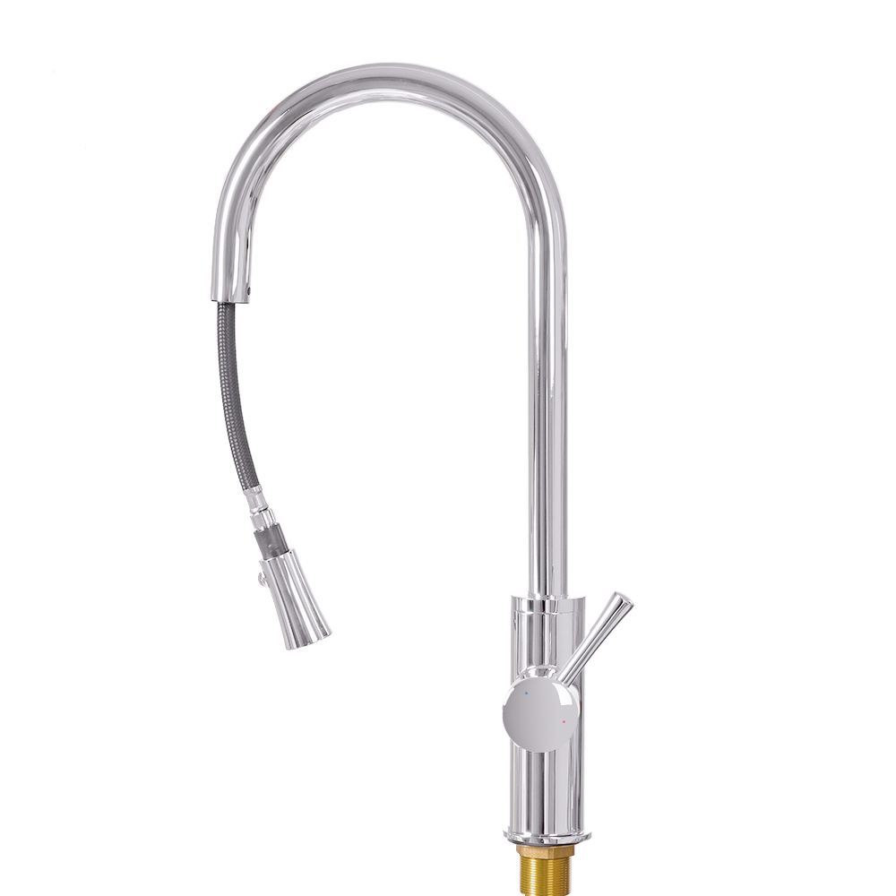 R6502 Смеситель для кухни с вытяжной лейкой Raiber Focus - Вид №6