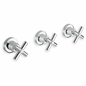 CRIEV114 Смеситель для ванны и душа скрытого монтажа на 3 отверстия с переключателем на 2 отверстия Cristina Rubinetterie