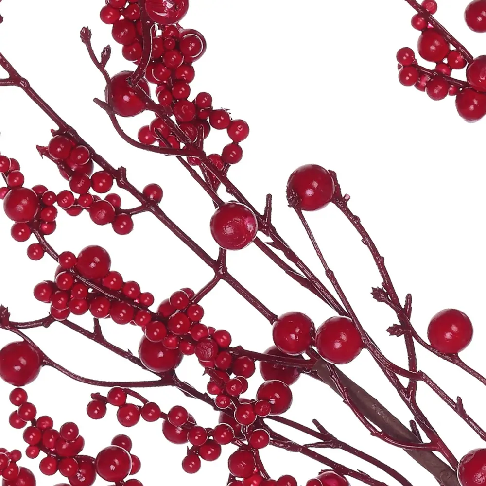 85002887 Новогоднее украшение Ветка 83x46 см цвет красный STLM-0958878 Santreyd  - Вид №1