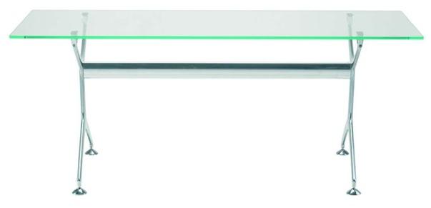Alias Прямоугольный стол из алюминия и стекла Frametable sun-id-1428874 - Вид №1