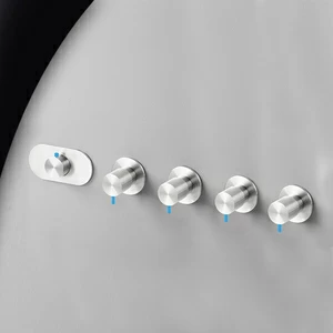 Термостат для душа глянцевая сталь с синей ручкой Toki Radomonte TKI57LCIL26