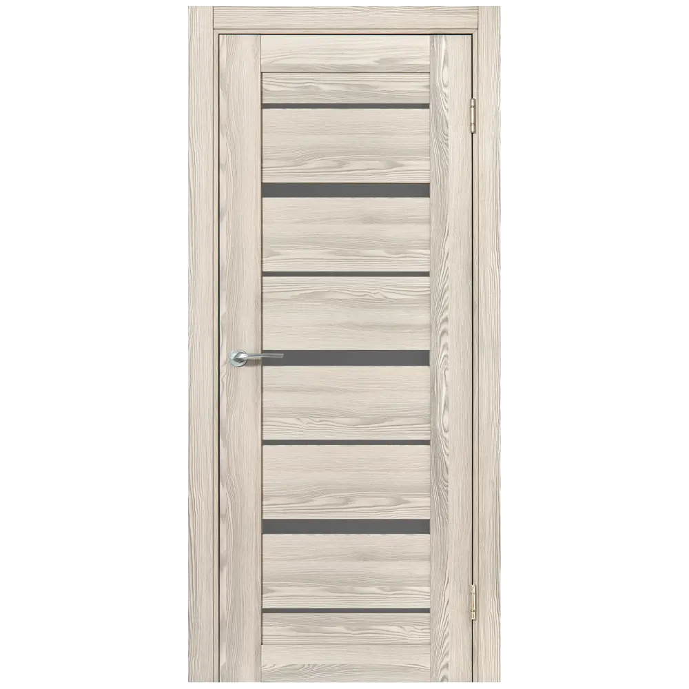 Комплект двери Верано остекленная 90x200 см ПВХ цвет ривьера крем с добором 200 мм PORTIKA STLM-2055945