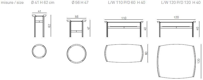 Gruppo Tomasella Круглый журнальный столик для гостиной Bloom sun-id-1513937 - Вид №2