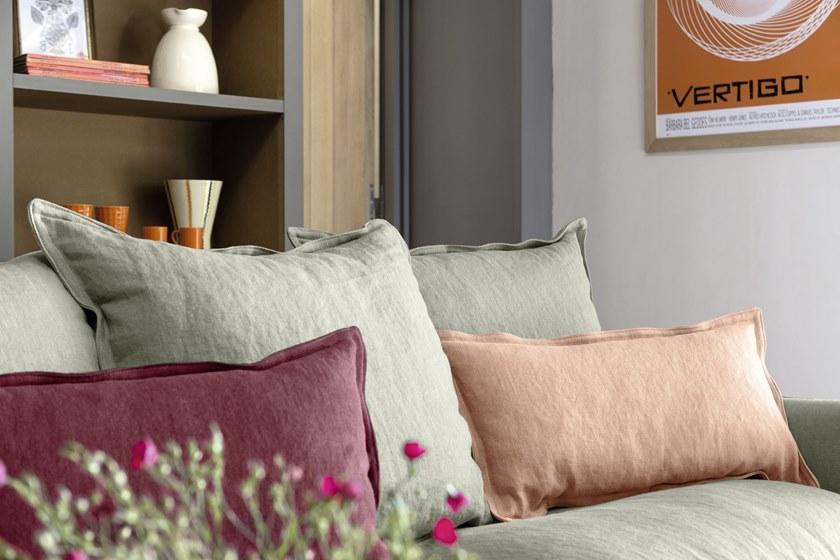 Élitis Однотонная моющаяся льняная ткань sun-id-1454966 - Вид №3