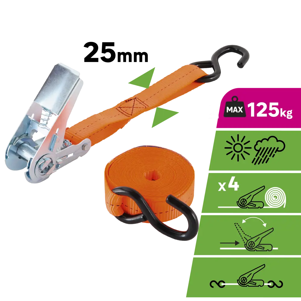 Ремень крепежный 25 мм x 4.5 м STANDERS STLM-2071239 - Вид №2