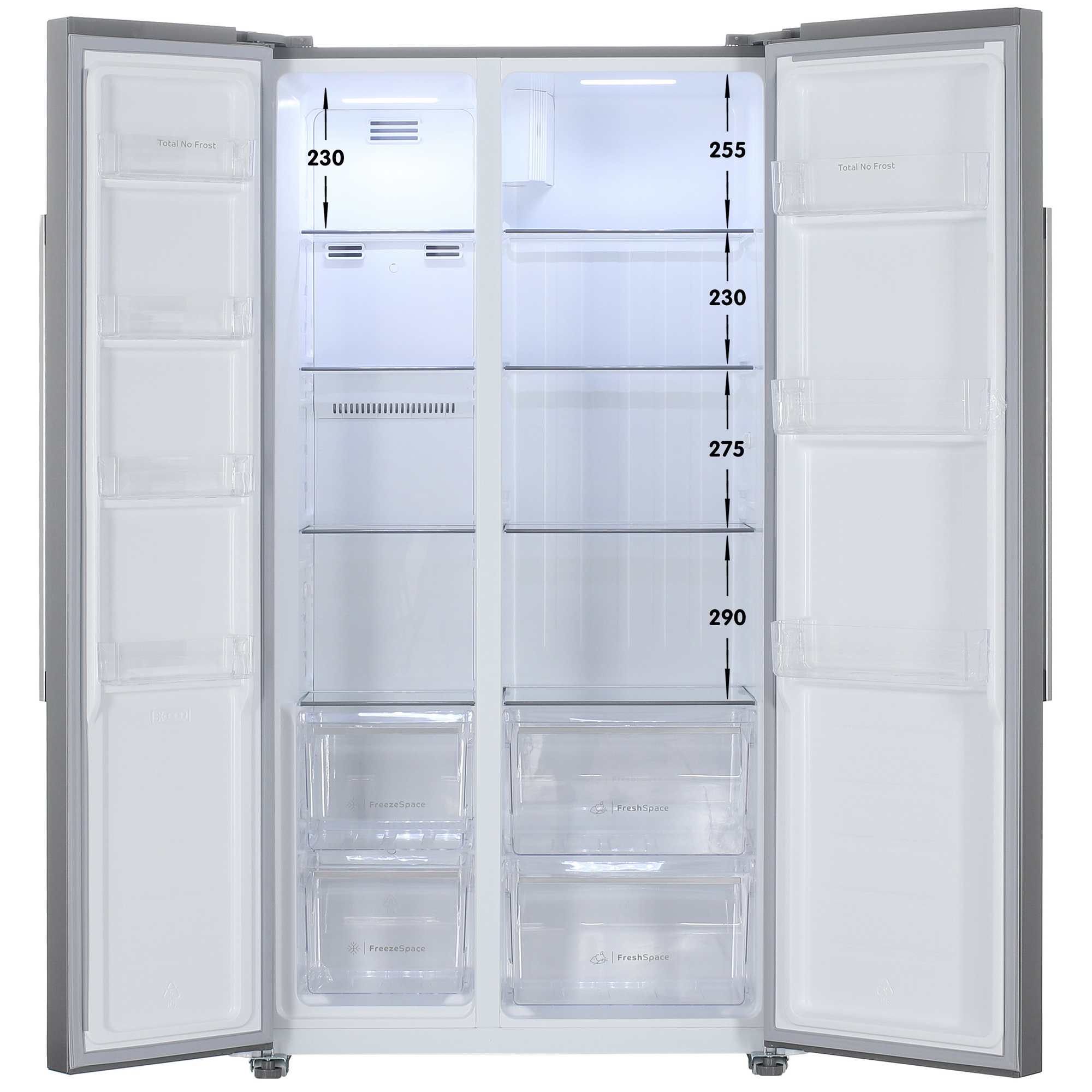 5482592 Холодильник Side by Side   Indesit IFTS 472 X серебристый STDN-0095461 - Вид №1