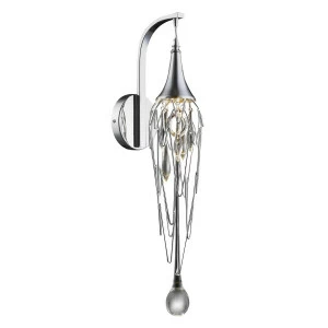 Светильник настенный серебристый Delight Collection Goddess Tears Chrome W68009S-1 DELIGHT COLLECTION  00-3882852 Серебро