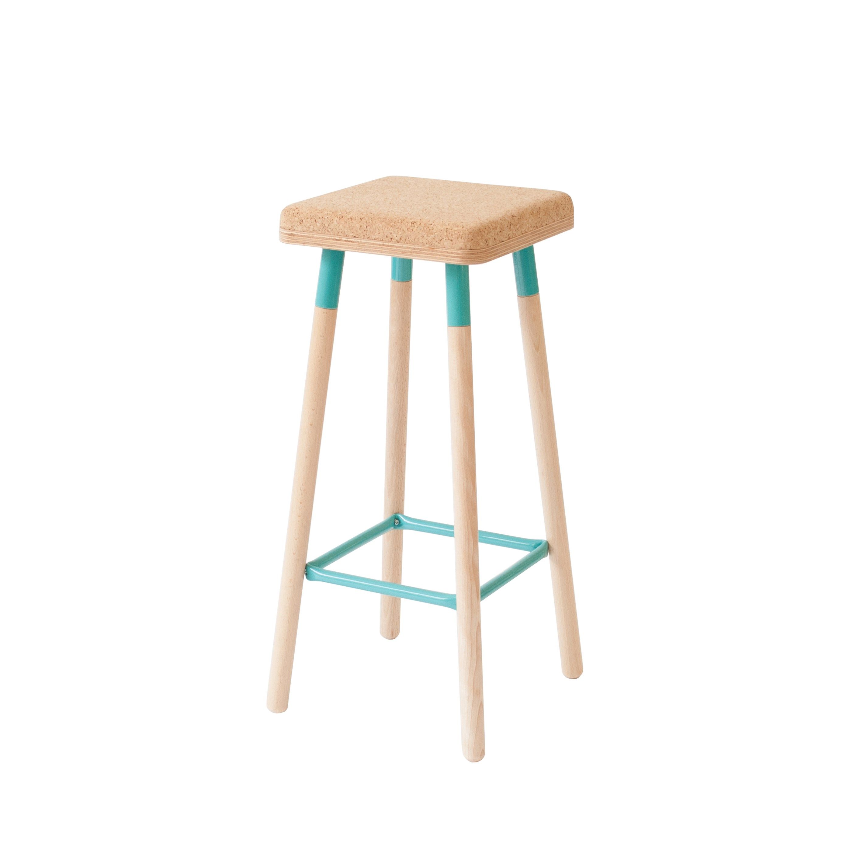 Высокий табурет из пробки с подставкой для ног Askia ARCH-00047469 - Вид №9