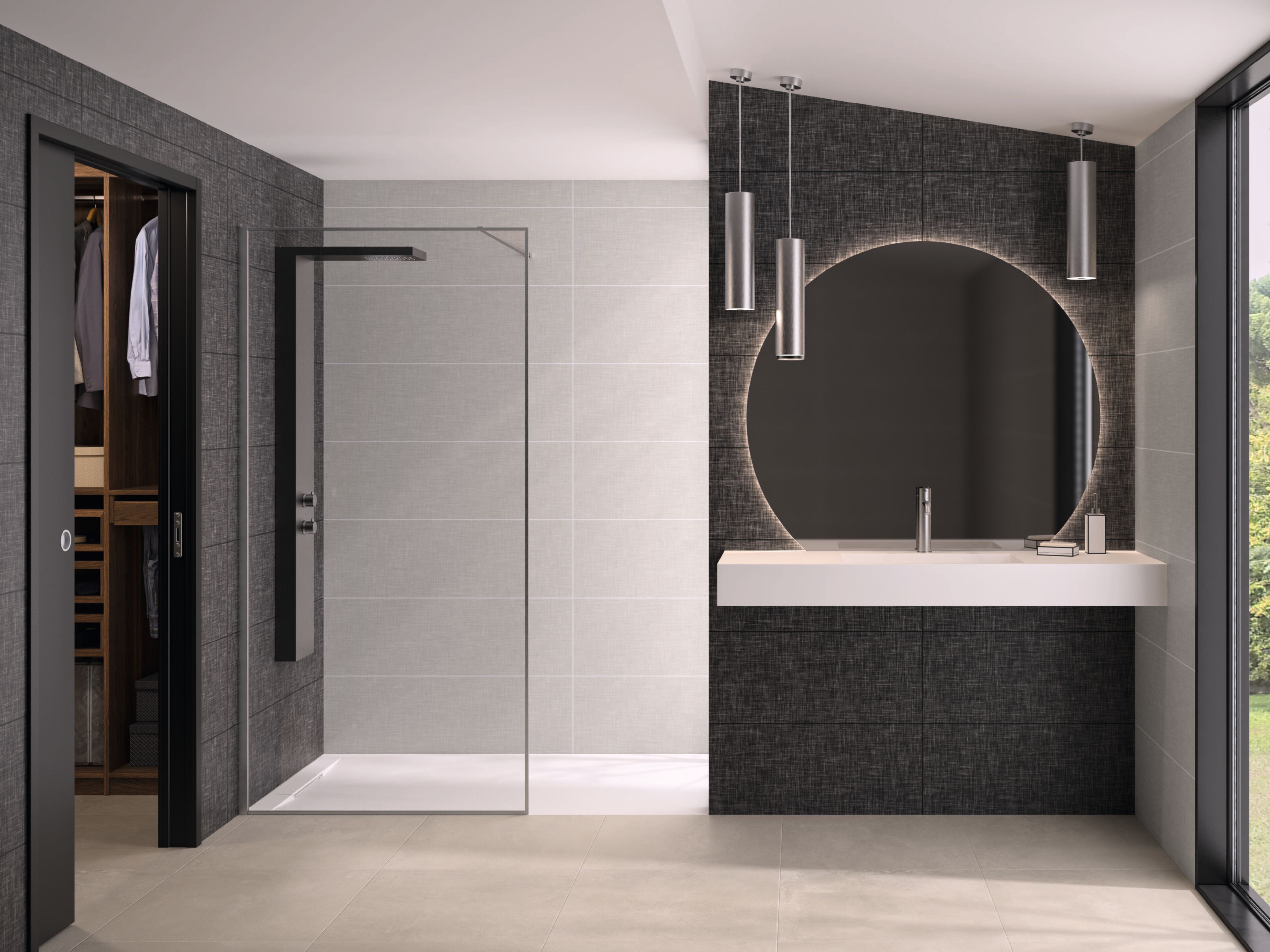 Душ из закаленного стекла Kinedo WALK-IN DESIGN + ARCH-00150644