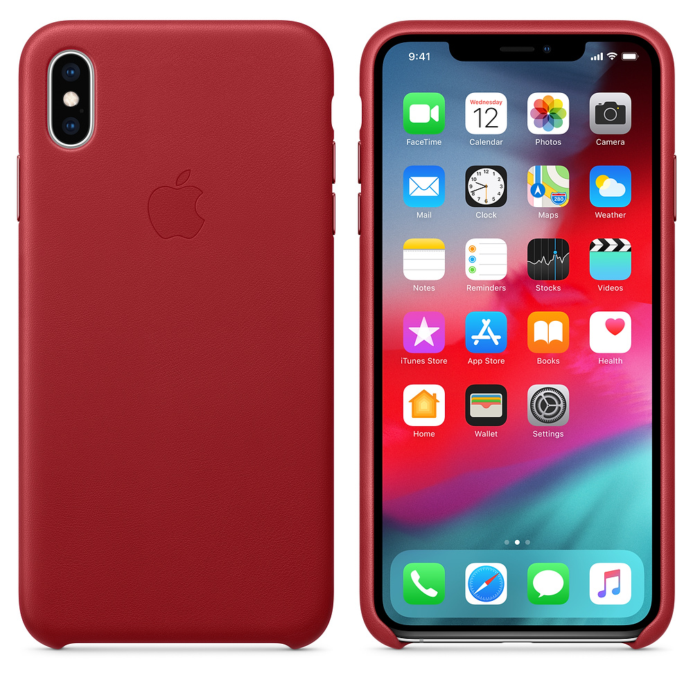 MRWQ2ZM/A Iphone xs max leather case - (product)red Apple Santreyd  - Вид №2